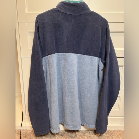 Columbia Blue and Teal Fleece Pullover - Picture 1 of 2